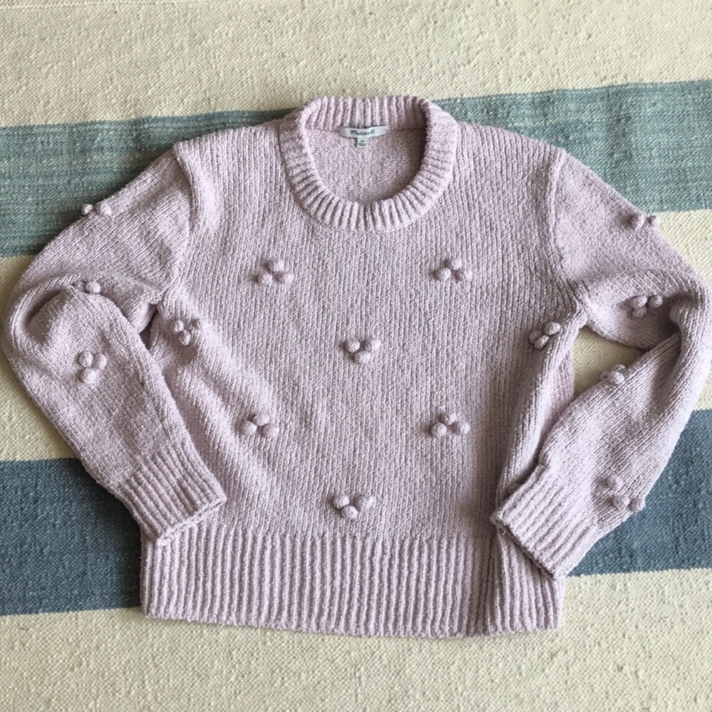 Lavender Madewell Bobble Sweater